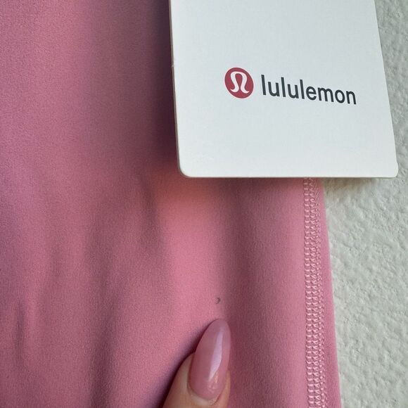 NWT Lululemon Align High Rise Crop 23" Pink Tide Size 0 XS LINED - Picture 3 of 6